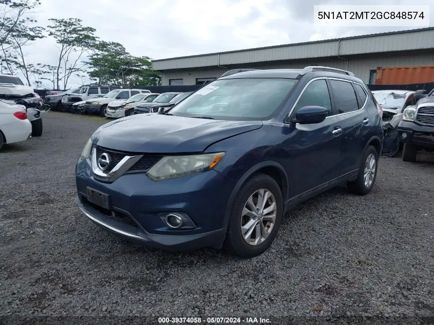 5N1AT2MT2GC848574 2016 Nissan Rogue Sv