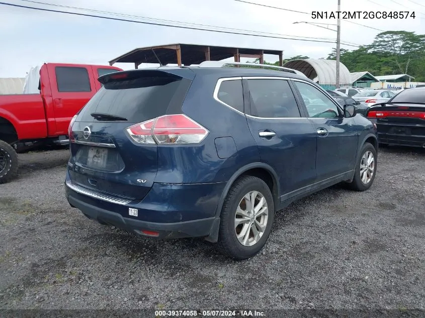 5N1AT2MT2GC848574 2016 Nissan Rogue Sv