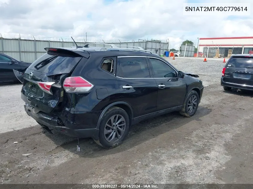 5N1AT2MT4GC779614 2016 Nissan Rogue Sl