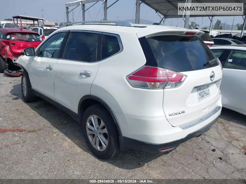 KNMAT2MTXGP600473 2016 Nissan Rogue Sv