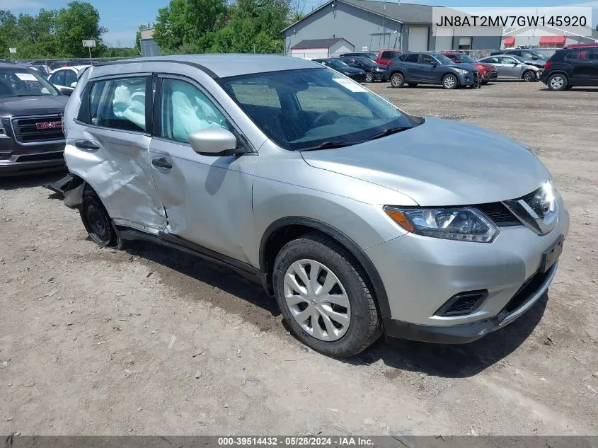 2016 Nissan Rogue S VIN: JN8AT2MV7GW145920 Lot: 39514432