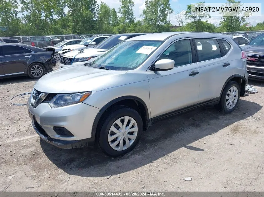 JN8AT2MV7GW145920 2016 Nissan Rogue S