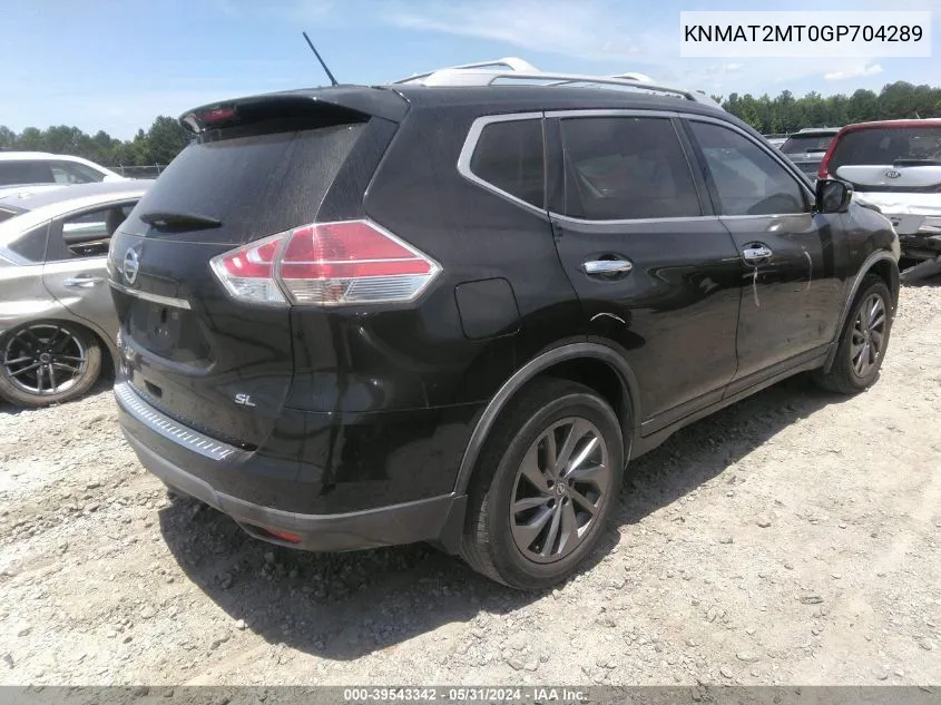 KNMAT2MT0GP704289 2016 Nissan Rogue Sl