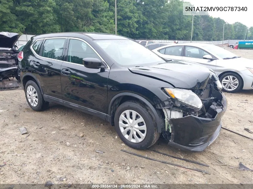 2016 Nissan Rogue S/Sl/Sv VIN: 5N1AT2MV9GC787340 Lot: 39554134