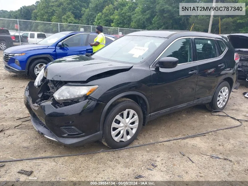 2016 Nissan Rogue S/Sl/Sv VIN: 5N1AT2MV9GC787340 Lot: 39554134