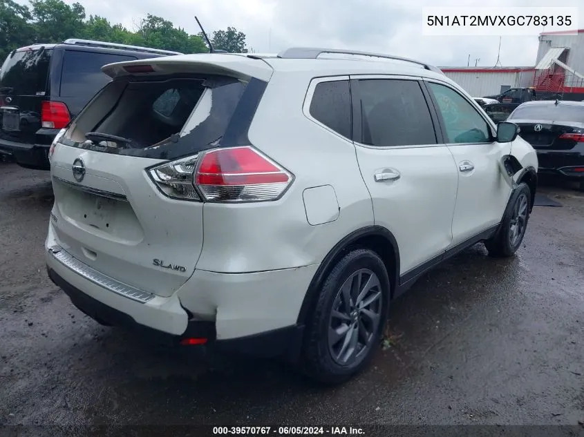 2016 Nissan Rogue Sl VIN: 5N1AT2MVXGC783135 Lot: 39570767