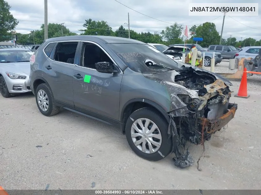 2016 Nissan Rogue S VIN: JN8AT2MV5GW148041 Lot: 39584993