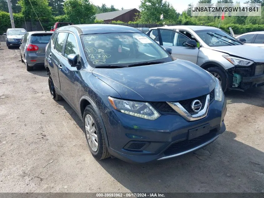 2016 Nissan Rogue S VIN: JN8AT2MV2GW141841 Lot: 39593962