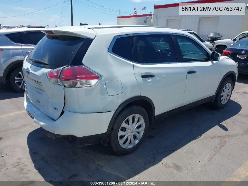 5N1AT2MV7GC763747 2016 Nissan Rogue S/Sl/Sv