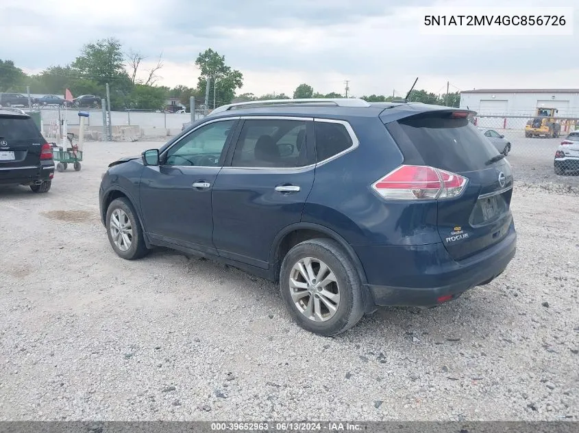 5N1AT2MV4GC856726 2016 Nissan Rogue Sv