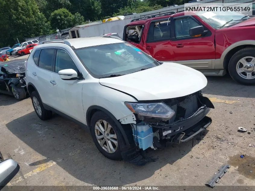 KNMAT2MT1GP655149 2016 Nissan Rogue Sv