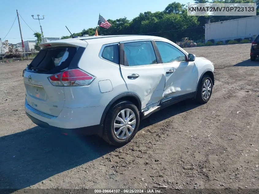 2016 Nissan Rogue S VIN: KNMAT2MV7GP723133 Lot: 39664107