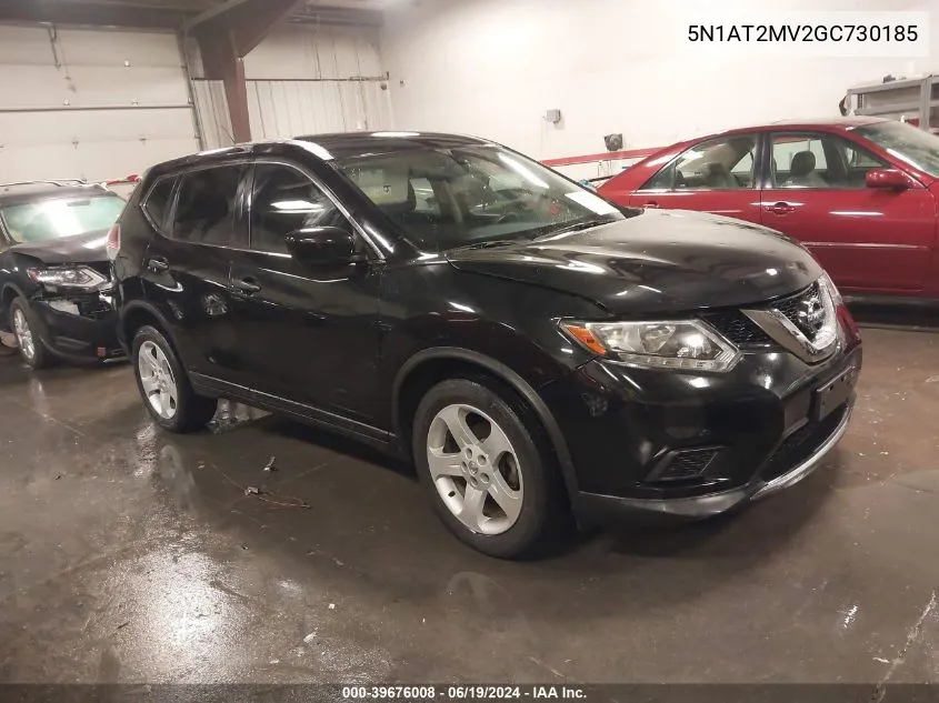 2016 Nissan Rogue S/Sl/Sv VIN: 5N1AT2MV2GC730185 Lot: 39676008