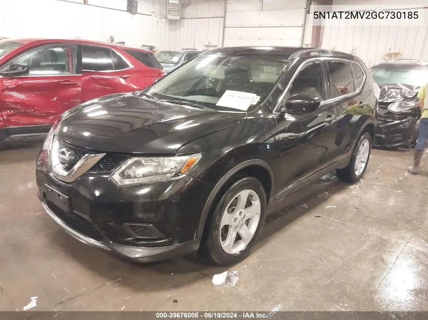 2016 Nissan Rogue S/Sl/Sv VIN: 5N1AT2MV2GC730185 Lot: 39676008