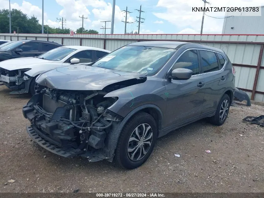 2016 Nissan Rogue S VIN: KNMAT2MT2GP613783 Lot: 39719272