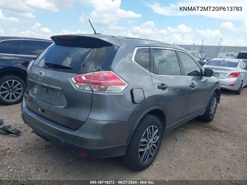 2016 Nissan Rogue S VIN: KNMAT2MT2GP613783 Lot: 39719272