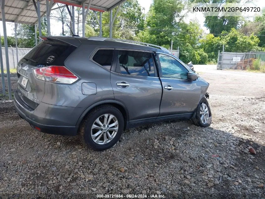 KNMAT2MV2GP649720 2016 Nissan Rogue Sv