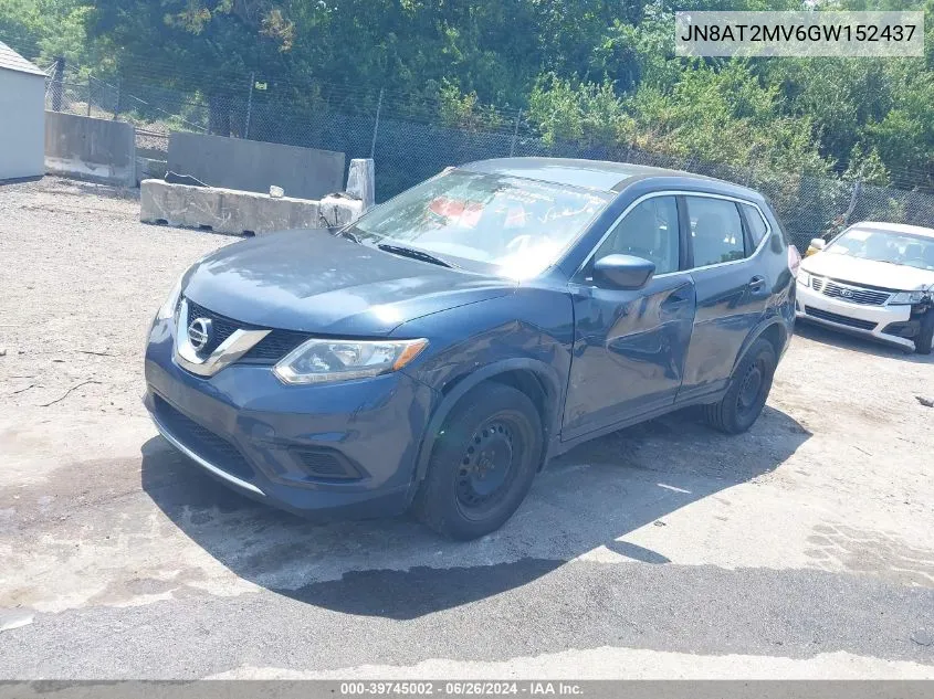 JN8AT2MV6GW152437 2016 Nissan Rogue S