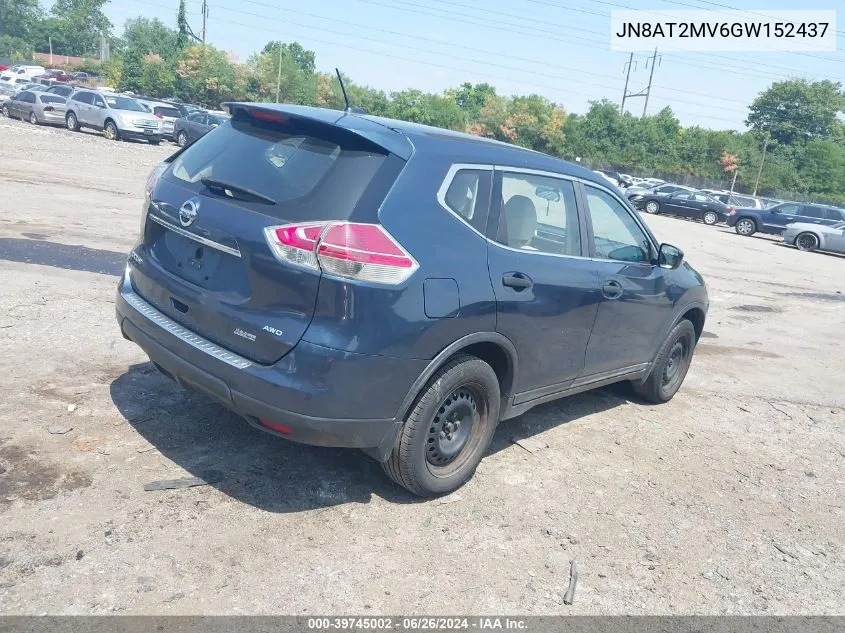 JN8AT2MV6GW152437 2016 Nissan Rogue S