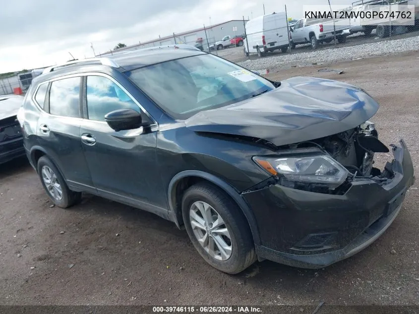 KNMAT2MV0GP674762 2016 Nissan Rogue Sv