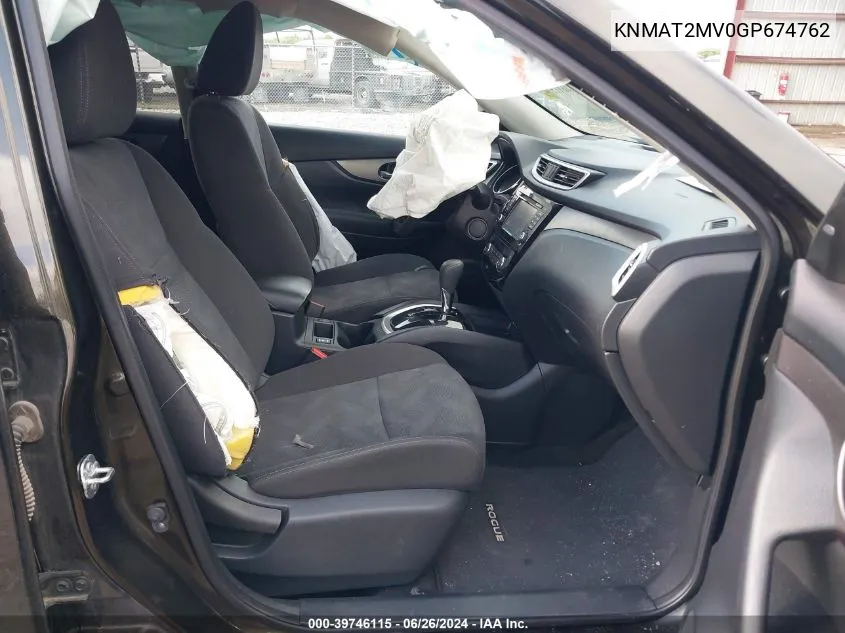 KNMAT2MV0GP674762 2016 Nissan Rogue Sv