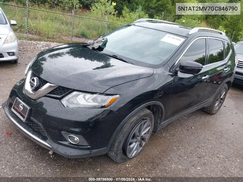 2016 Nissan Rogue Sl VIN: 5N1AT2MV7GC846790 Lot: 39786900