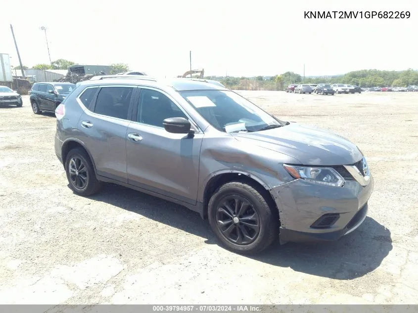 2016 Nissan Rogue Sv VIN: KNMAT2MV1GP682269 Lot: 39794957