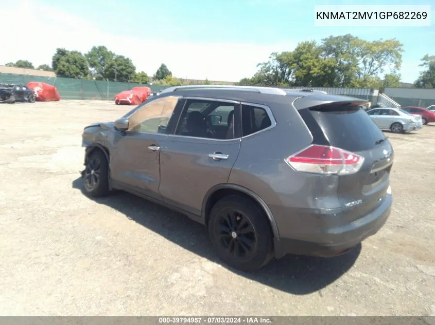 KNMAT2MV1GP682269 2016 Nissan Rogue Sv