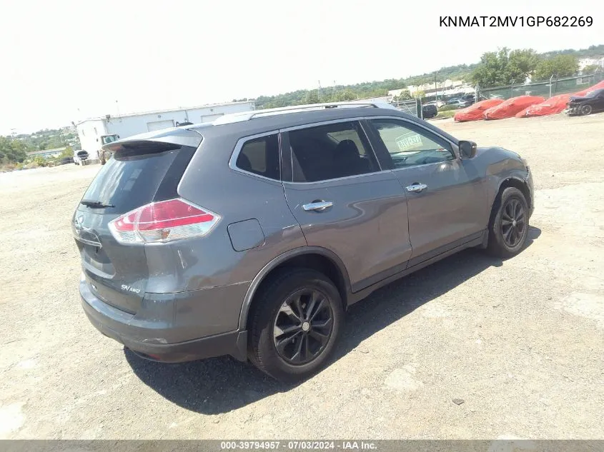 KNMAT2MV1GP682269 2016 Nissan Rogue Sv