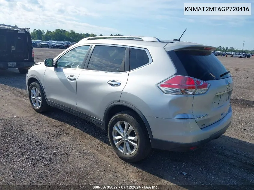 KNMAT2MT6GP720416 2016 Nissan Rogue S/Sl/Sv