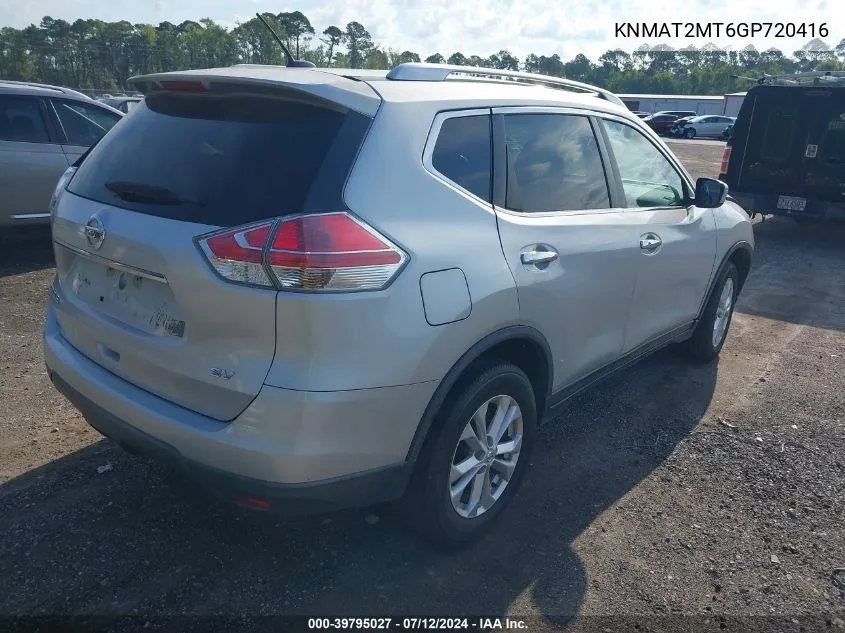 KNMAT2MT6GP720416 2016 Nissan Rogue S/Sl/Sv