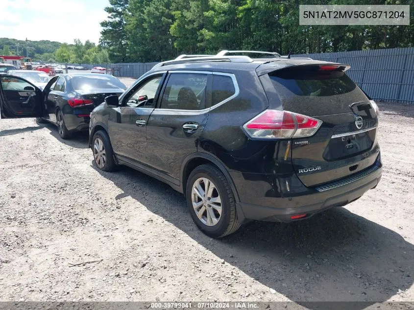 5N1AT2MV5GC871204 2016 Nissan Rogue Sv