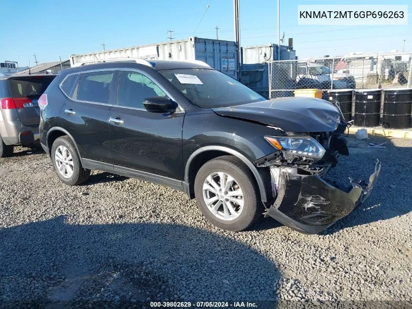 KNMAT2MT6GP696263 2016 Nissan Rogue Sv