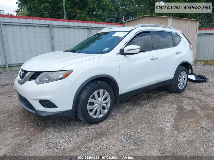 KNMAT2MT4GP633260 2016 Nissan Rogue S