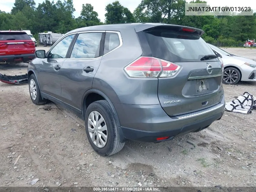 2016 Nissan Rogue S VIN: JN8AT2MT1GW013623 Lot: 39818471