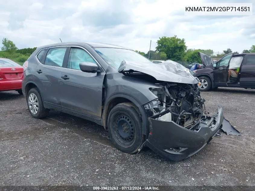 KNMAT2MV2GP714551 2016 Nissan Rogue S