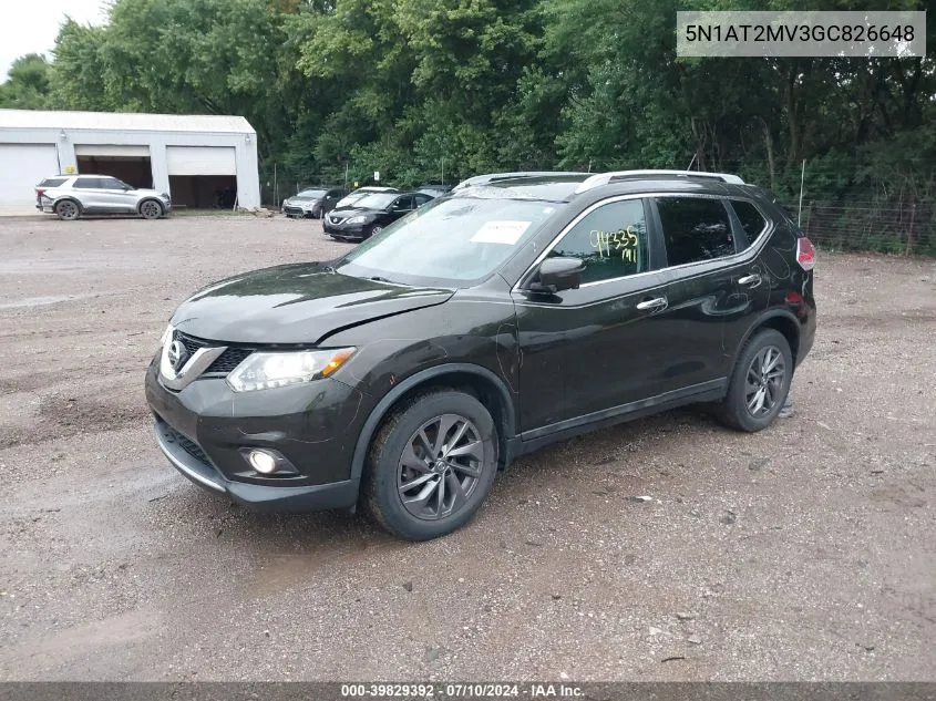 5N1AT2MV3GC826648 2016 Nissan Rogue Sl