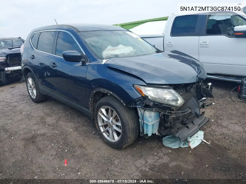 5N1AT2MT3GC874150 2016 Nissan Rogue S