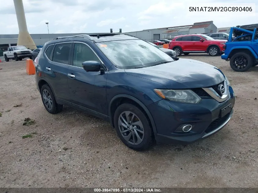 5N1AT2MV2GC890406 2016 Nissan Rogue Sl