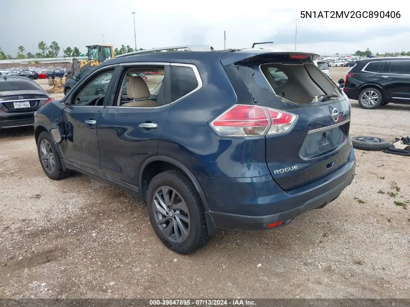 5N1AT2MV2GC890406 2016 Nissan Rogue Sl