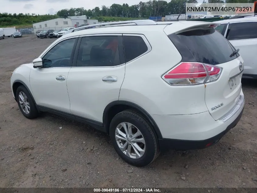 KNMAT2MV4GP673291 2016 Nissan Rogue Sv