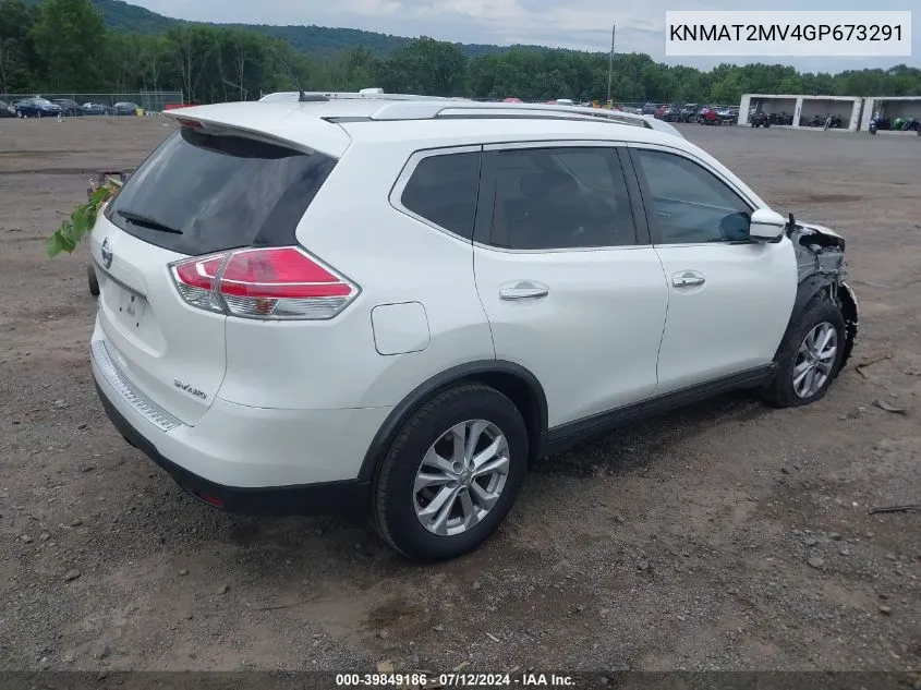 KNMAT2MV4GP673291 2016 Nissan Rogue Sv