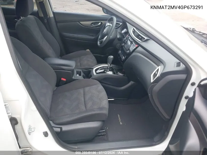 KNMAT2MV4GP673291 2016 Nissan Rogue Sv