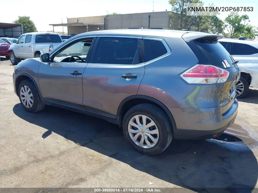 KNMAT2MV2GP687853 2016 Nissan Rogue S/Sl/Sv