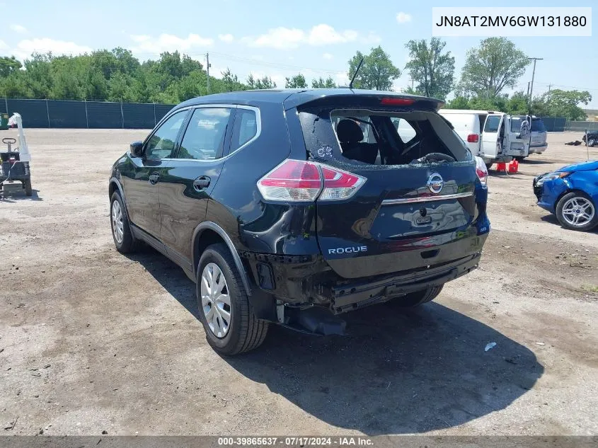 2016 Nissan Rogue S VIN: JN8AT2MV6GW131880 Lot: 39865637