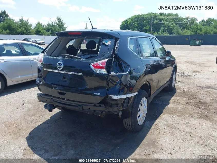 2016 Nissan Rogue S VIN: JN8AT2MV6GW131880 Lot: 39865637