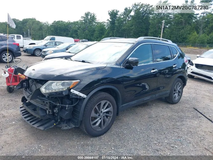 2016 Nissan Rogue Sl VIN: 5N1AT2MV2GC787230 Lot: 39869107