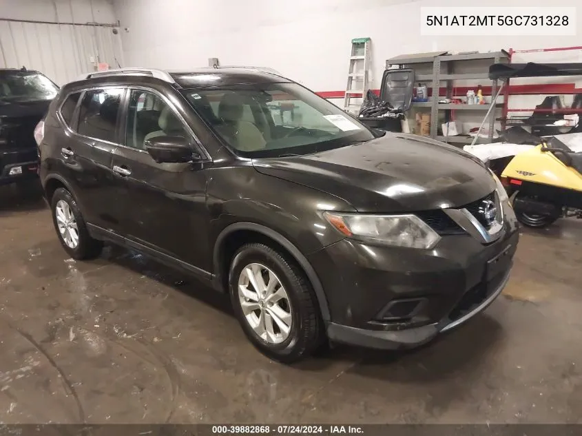 5N1AT2MT5GC731328 2016 Nissan Rogue S/Sl/Sv