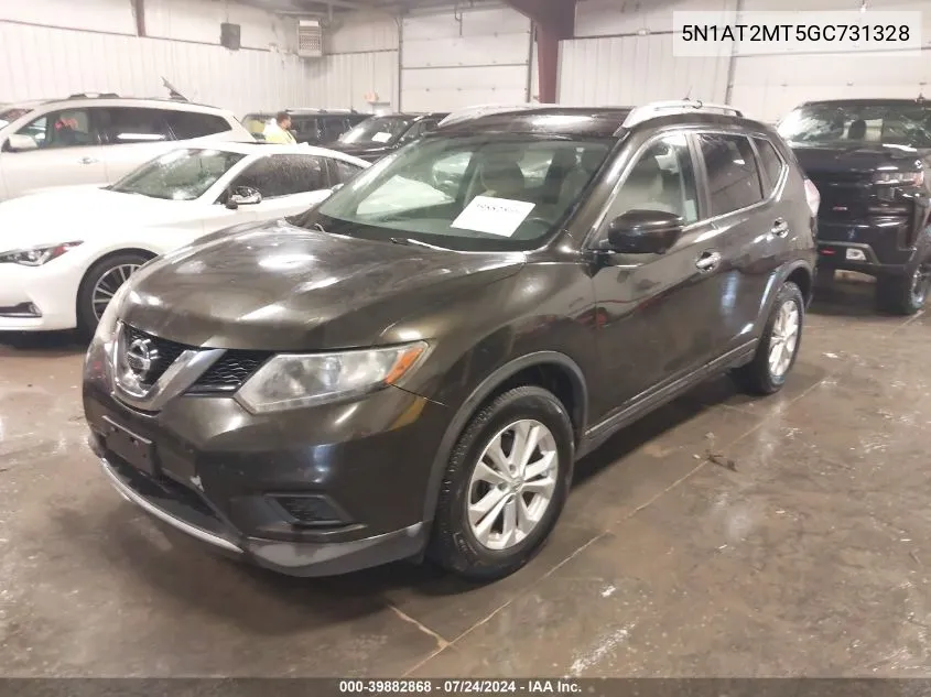 5N1AT2MT5GC731328 2016 Nissan Rogue S/Sl/Sv