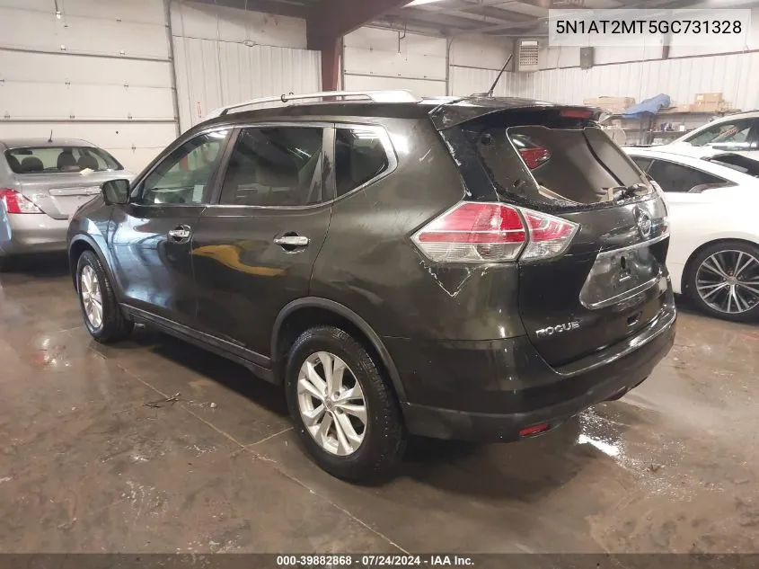 5N1AT2MT5GC731328 2016 Nissan Rogue S/Sl/Sv